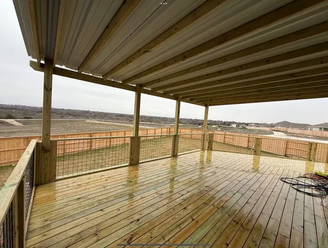 Covered deck built by JB Contracting ATX